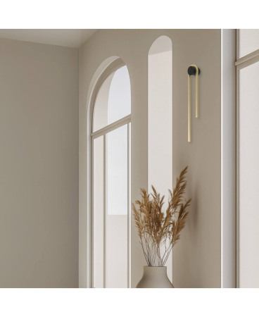Aplice interior - Aplică de perete LED, 11W, 3000K, din aluminiu, negru, auriu, Zambelis Lights 23106