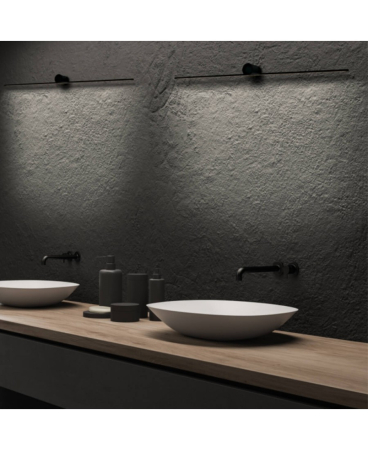 Aplice interior - Aplică de perete LED, 13W, 3000K, din aluminiu, negru, Zambelis Lights 20146
