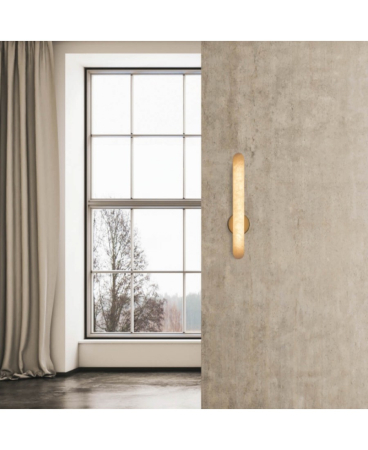 Aplice interior - Aplică de perete LED, 15W, 3000K, din alabastru, alamă, alamă, Zambelis Lights 2547