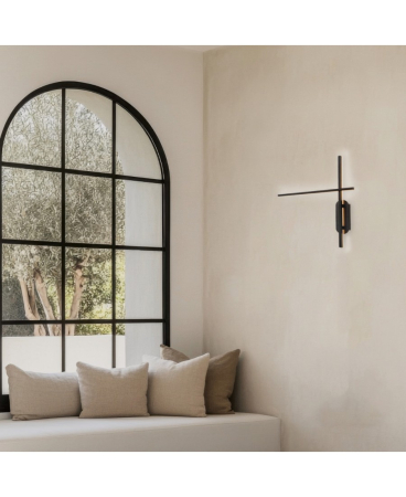 Aplice interior - Aplică de perete LED, 20W, 3000K, negru, Zambelis Lights 1945