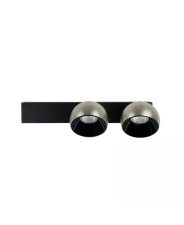 Aplice interior - Aplică de perete LED, 25W, negru nisipiu, nichel, Zambelis Lights 25343