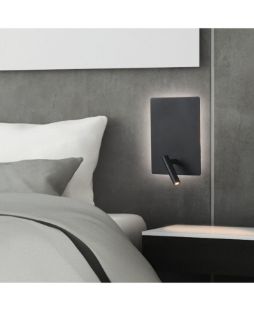 Iluminat decorativ - Aplică de perete LED, 3W, din metal, negru, Zambelis Lights H41