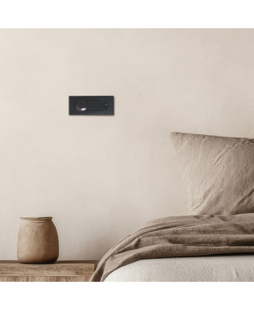 Iluminat decorativ - Aplică de perete LED, 3W, din metal, negru, Zambelis Lights H43