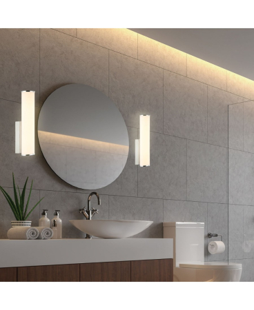 Aplice interior - Aplică de perete LED, 7W, 3000K, din aluminiu, IP44, Zambelis Lights 22087