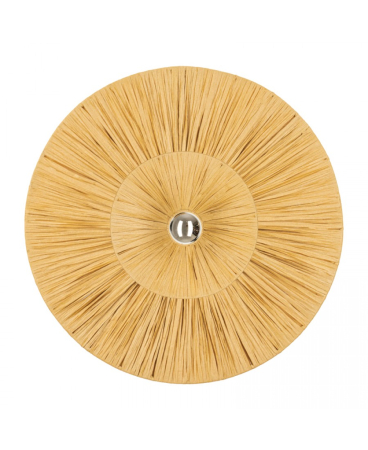 Aplice interior - Aplică de perete, max. 20W, 1 x E27, din metal, ratan, natural, Zambelis Lights 25332