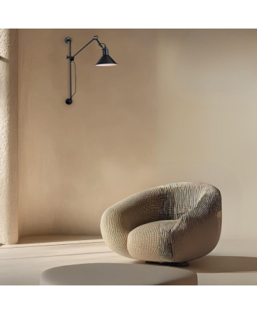 Aplice interior - Aplică de perete, max. 40W, E27, din metal, negru, alb, Zambelis Lights 19218