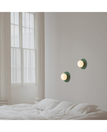 Aplice interior - Aplică de perete, max. 7W, G9, din ipsos, verde, Zambelis Lights 23255