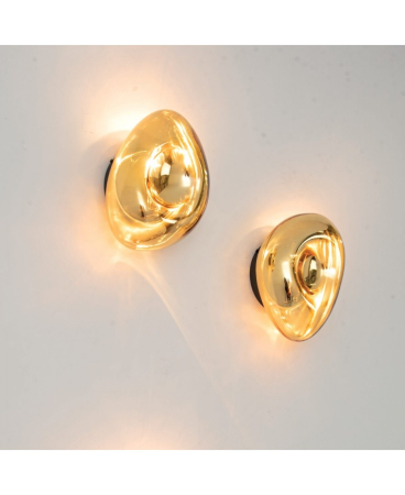Aplice interior - Aplică de perete, max. 8W, E14, din sticlă, auriu, Zambelis Lights 22047