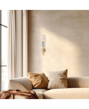 Aplice interior - Aplică de perete, max. 9W, G9, din sticlă, marmură, auriu, Zambelis Lights 20352