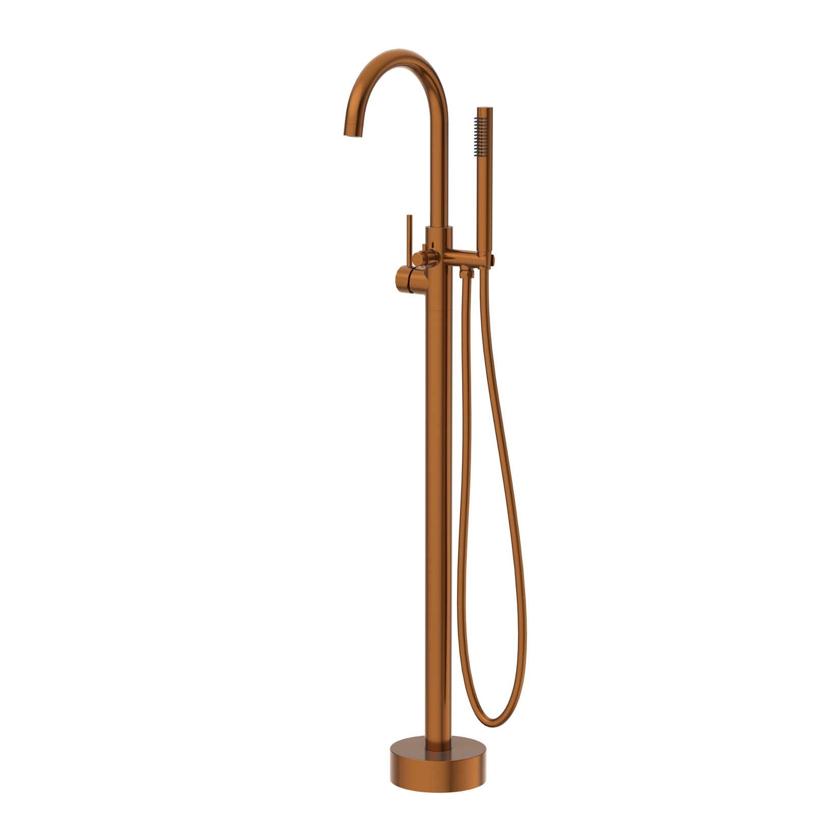 Baterie cadă freestanding, cu coloană, Balneo CASCADE,  113x20.3 cm, cupru [4]
