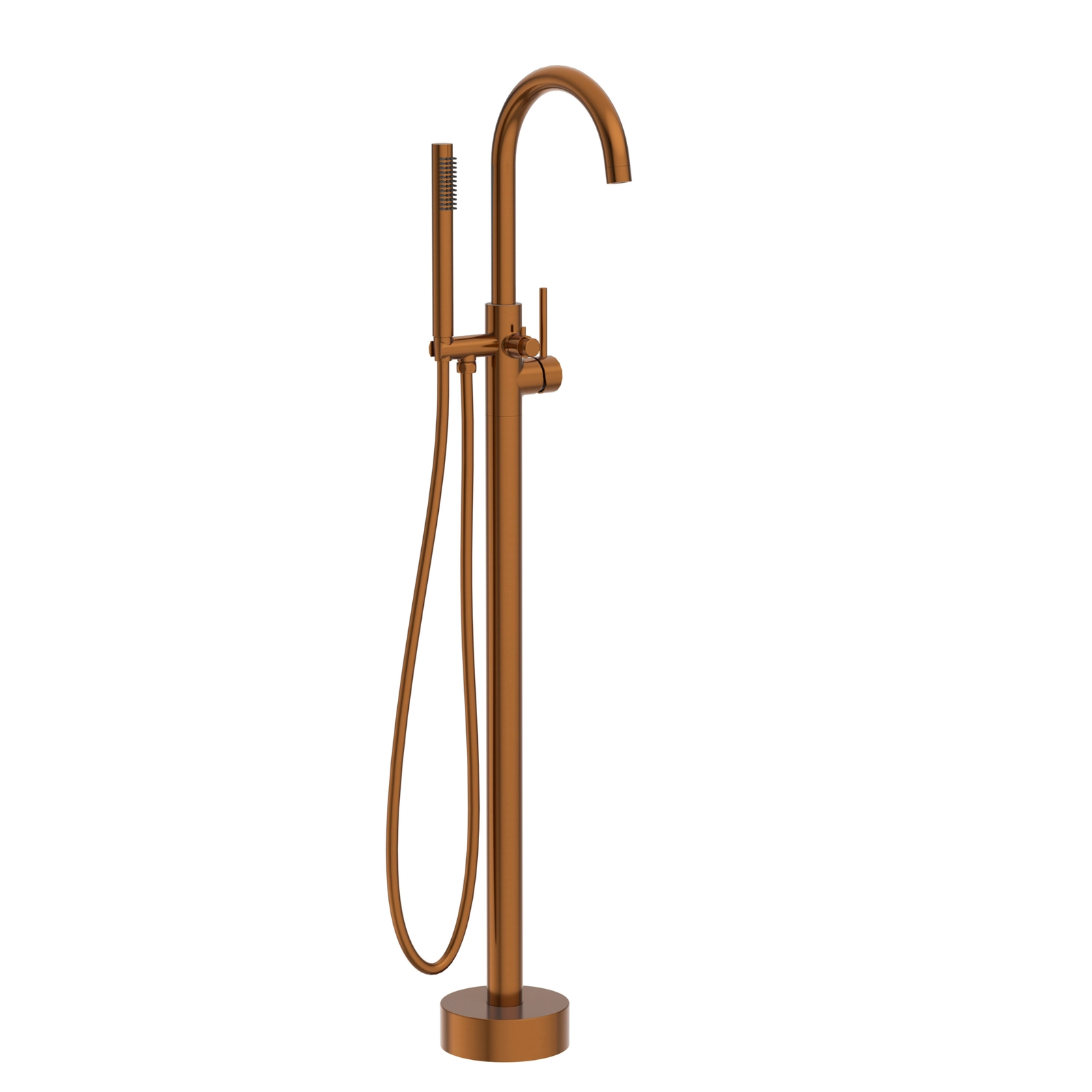 Baterii cada - Baterie cadă freestanding, cu coloană, Balneo CASCADE,  113x20.3 cm, cupru