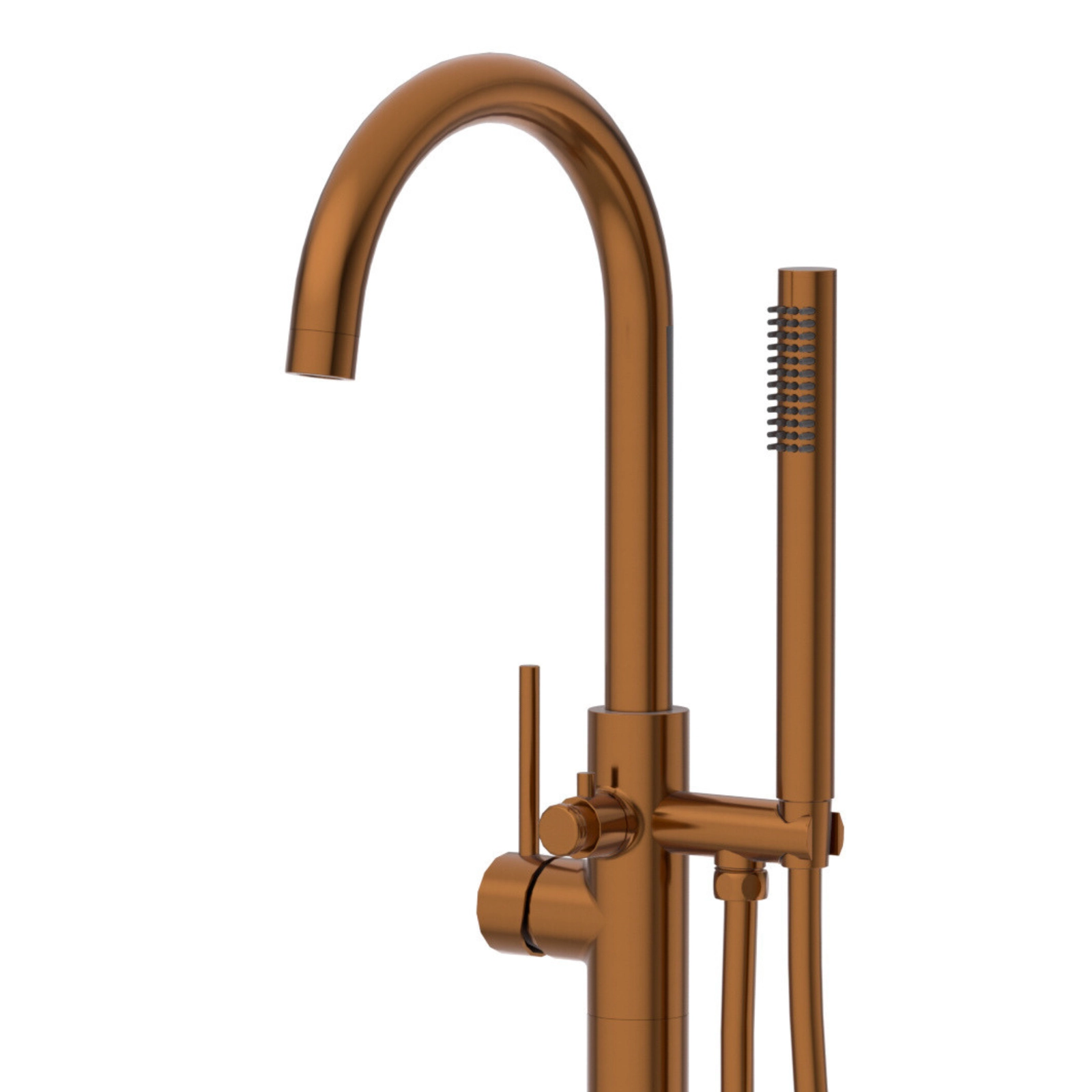 Baterie cadă freestanding, cu coloană, Balneo CASCADE,  113x20.3 cm, cupru [2]