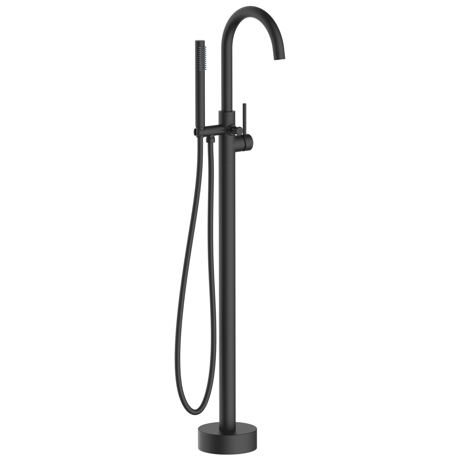 Baterii cada - Baterie cadă freestanding, cu coloană, Balneo CASCADE,  113x20.3 cm, negru