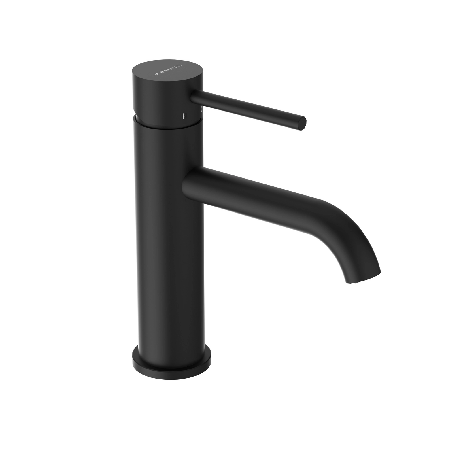 Baterie lavoar Balneo CASCADE, monocomanda, 18.4x11.4 cm, Negru [2]