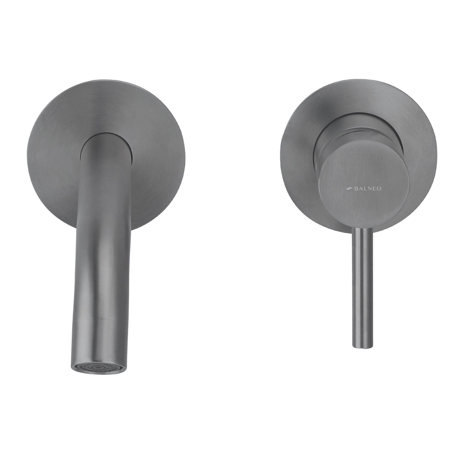 Baterie lavoar compactă, încastrată, Balneo CASCADE, monocomandă, Gun Metal [2]
