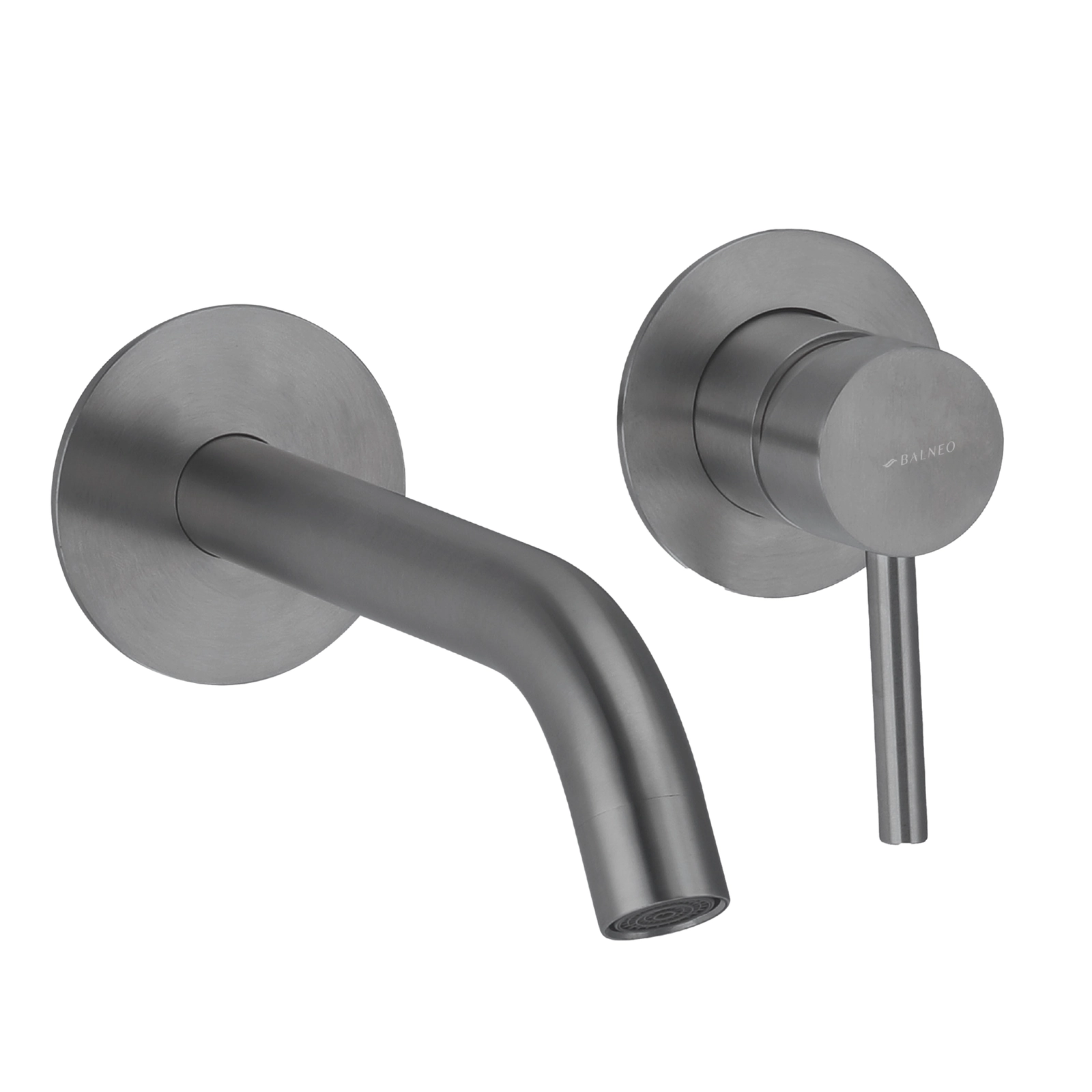 Baterii lavoar - Baterie lavoar compactă, încastrată, Balneo CASCADE, monocomandă, Gun Metal