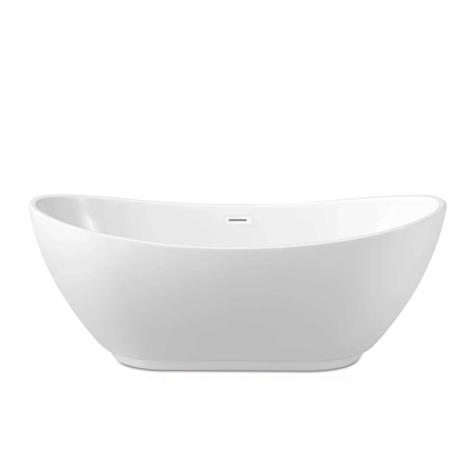 Cazi baie - Cadă freestanding PARMA alb cu preaplin și dop alb, 170x72 cm, din acril