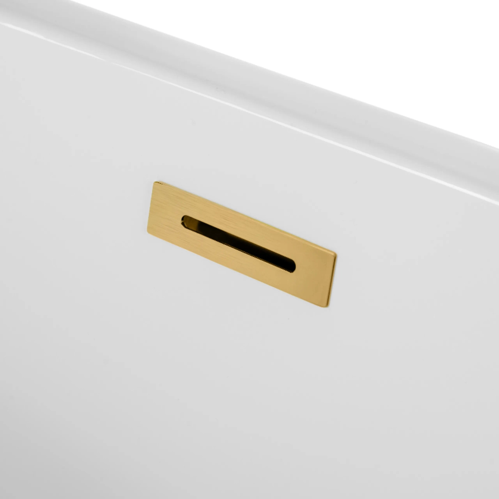 Cadă freestanding PARMA alb cu preaplin și dop auriu, 170x72 cm, din acril [4]