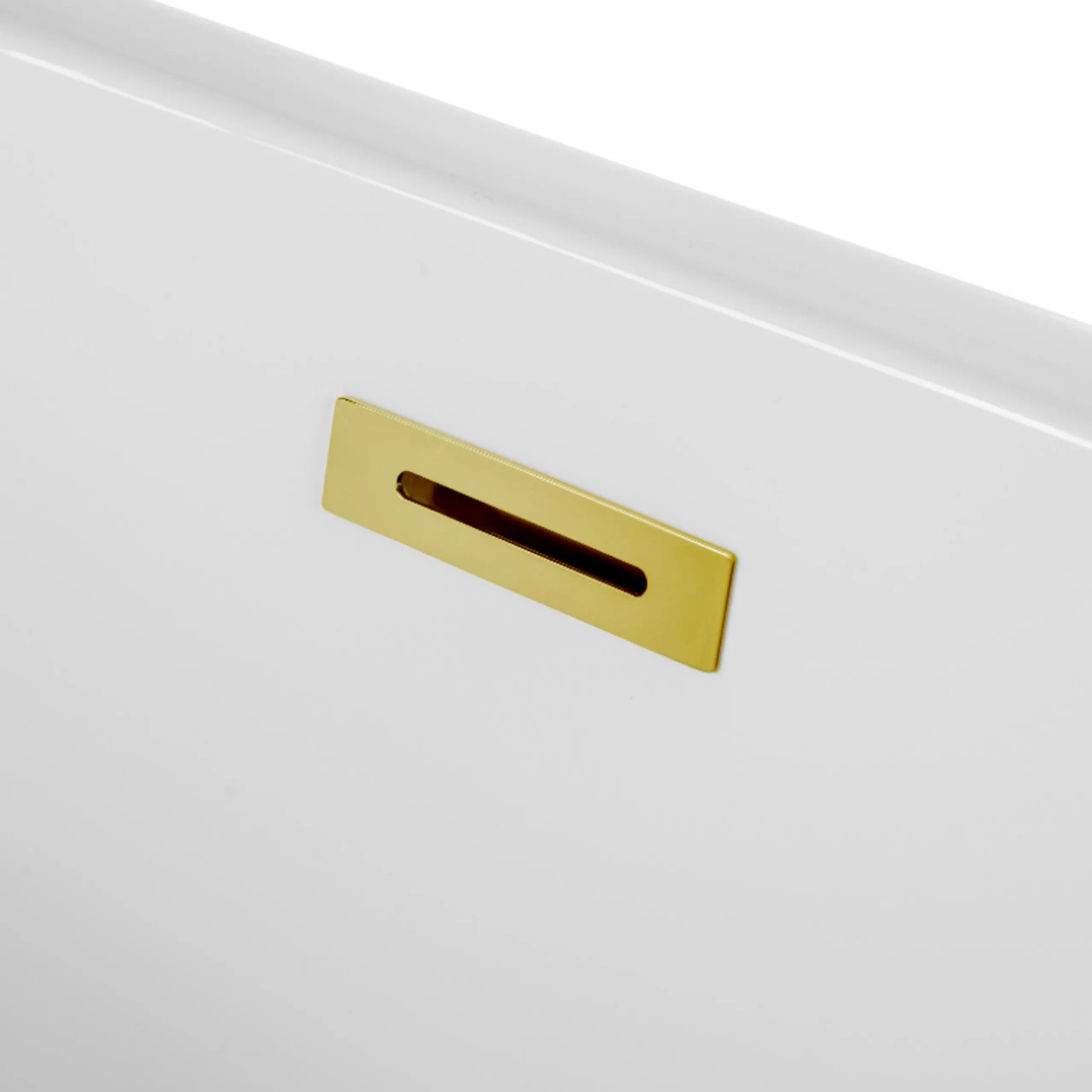 Cadă freestanding PARMA alb cu preaplin și dop auriu oglinda, 170x72 cm, din acril [4]