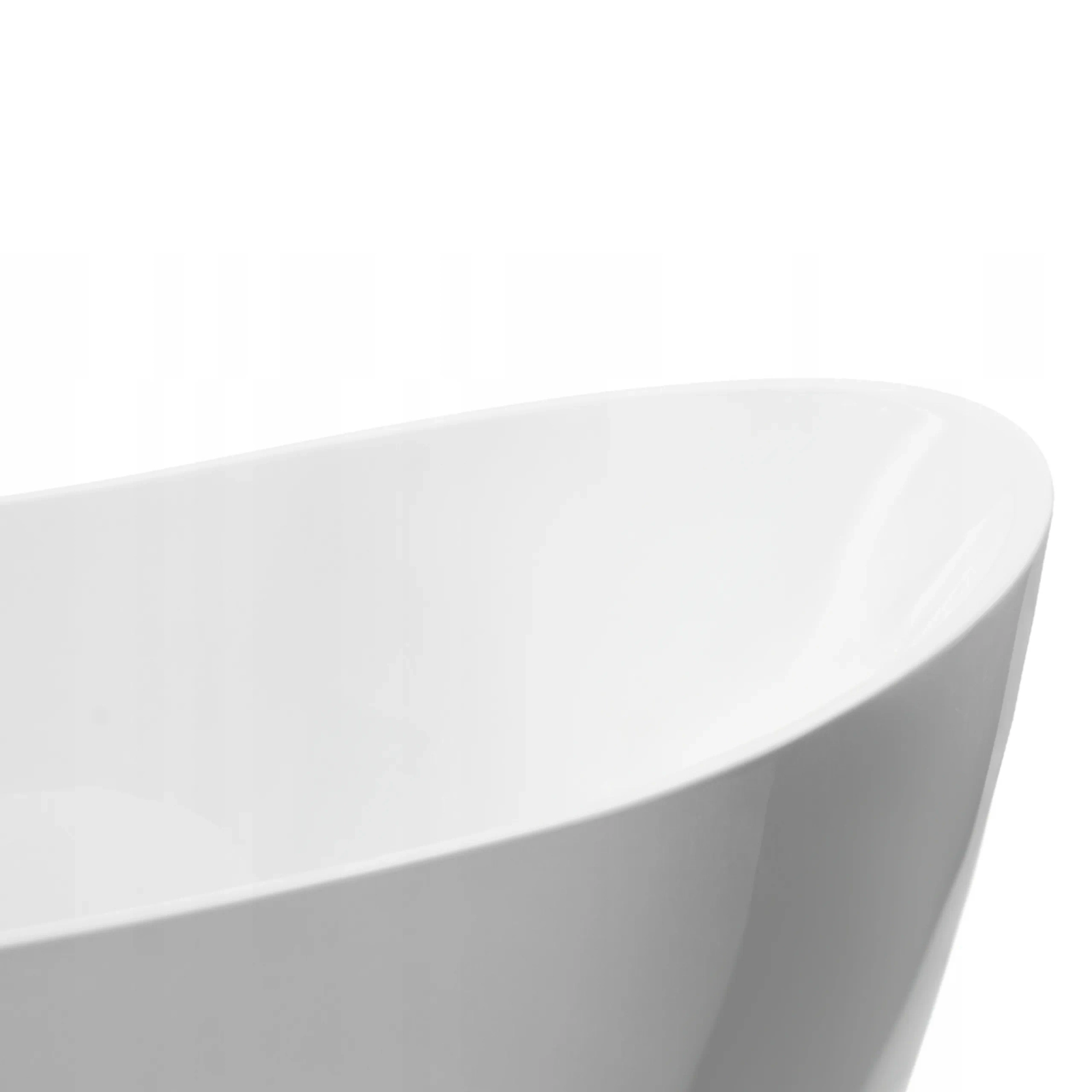Cadă freestanding PARMA alb cu preaplin și dop auriu oglinda, 170x72 cm, din acril [5]