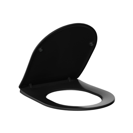 Capace WC - Capac WC cu închidere lentă LUNA/LUXA Negru, 42x36 cm