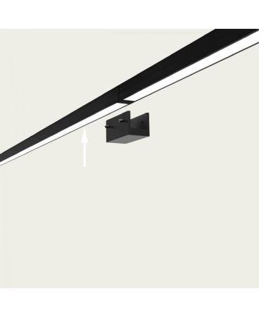 Iluminat exterior - Conector pentru sistem de iluminat, din aluminiu, negru nisipiu, 48V, Zambelis Lights E389