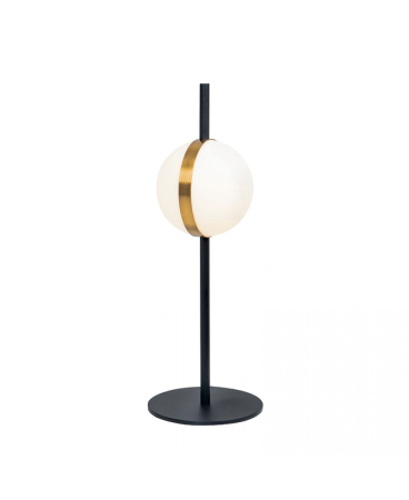 Lampi de masa - Lampă de masă LED, 8W, 3000K, din metal, negru, auriu, Zambelis Lights 2004