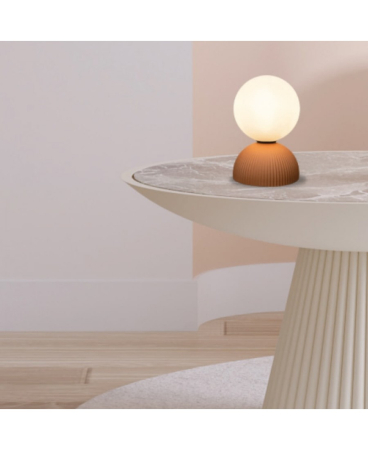Lampi de masa - Lampă de masă LED, 9W, din ceramică/argilă, negru, Zambelis Lights 2590