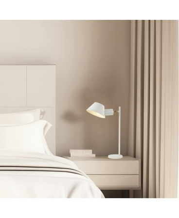 Lampi de masa - Lampă de masă, max. 25W, E27, din metal, alb, auriu, Zambelis Lights 20222