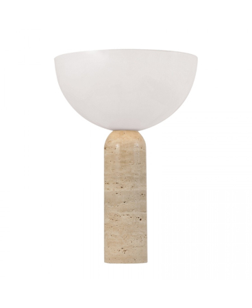 Lampi de masa - Lampă de masă, max. 40W, 1 x E27, din acril, piatră, natural, opal, Zambelis Lights 25427