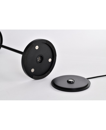 Iluminat exterior - Lampă de masă portabilă pentru exterior, 1,5W, 3000K, din aluminiu, negru, Zambelis Lights E369