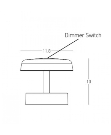 Iluminat exterior - Lampă de masă portabilă pentru exterior, 2W, 3000K, din aluminiu, negru, Zambelis Lights E402