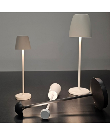 Iluminat exterior - Lampă de masă portabilă pentru exterior, 2W, 3000K, din aluminiu, verde, Zambelis Lights E400