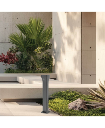 Lampi de podea exterior - Lampă de podea pentru exterior LED, 11W, 3000K, din aluminiu, grafit, Zambelis Lights E356