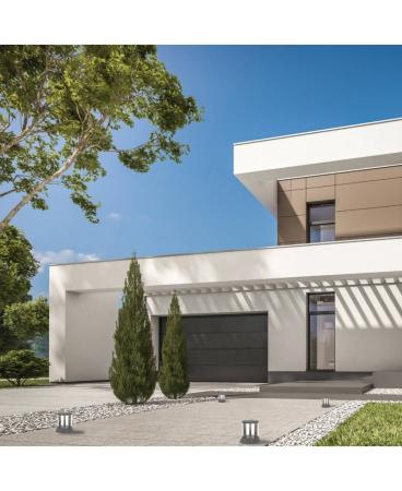 Lampi de podea exterior - Lampă de podea pentru exterior LED, 8W, 3000K, din aluminiu, grafit, Zambelis Lights E337