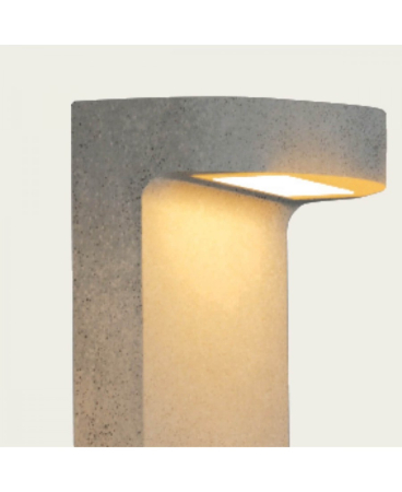 Lampi de podea exterior - Lampă de podea pentru exterior LED, 8W, 3000K, din beton, Zambelis Lights E383