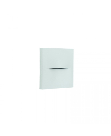 Iluminat exterior - Lampă pentru trepte LED, 3W, 3000K, din aluminiu, alb, IP65, Zambelis Lights E451