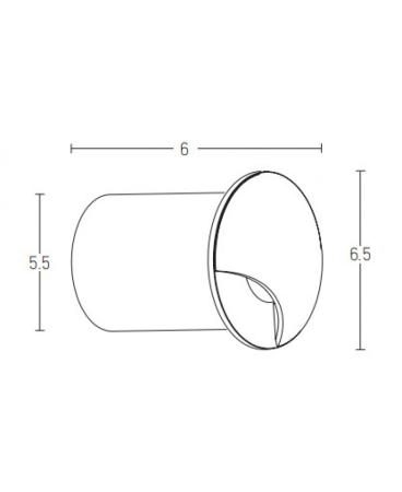 Iluminat exterior - Lampă pentru trepte LED, 3W, 3000K, din aluminiu, negru, Zambelis Lights E300