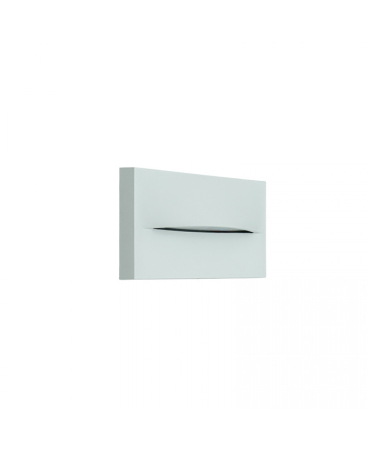 Iluminat exterior - Lampă pentru trepte LED, 4W, 3000K, din aluminiu, alb, IP65, Zambelis Lights E454