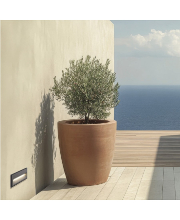Iluminat exterior - Lampă pentru trepte LED, 6W, 3000K, din aluminiu, grafit, Zambelis Lights E347
