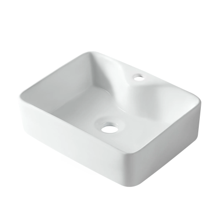 Lavoare - Lavoar pe blat Balneo Savia, Ceramică albă, 49x38 cm