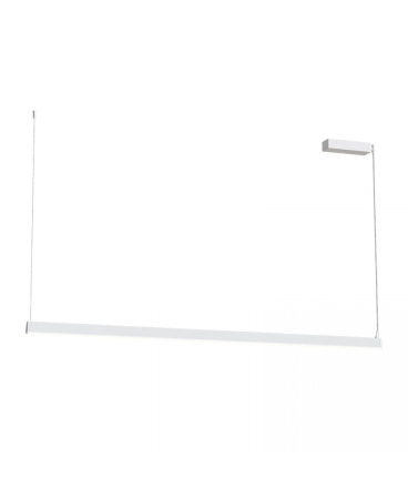 Lustre si pendule - Lustră liniară LED, 32W, 3000K, alb nisipiu, Zambelis Lights 2555