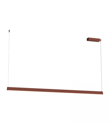 Lustre si pendule - Lustră liniară LED, 32W, 3000K, nisipiu, roșu, cărămiziu, Zambelis Lights 2557