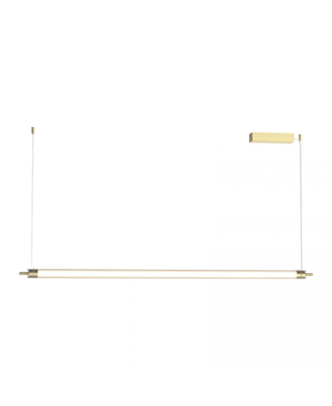 Lustre si pendule - Lustră liniară LED, 33W, 3000K, auriu periat, Zambelis Lights 25447