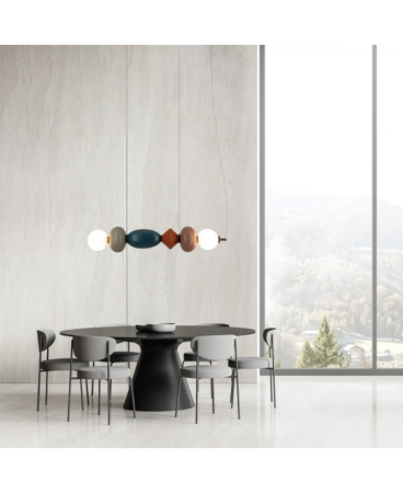 Iluminat decorativ - Modul pentru sistem de iluminat Plug & Play, din ceramică, negru, roșu, Zambelis Lights 25111