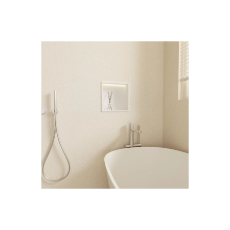 Raft încastrat Balneo Wall-Box One, 30x30x10 cm, Alb cu LED [3]