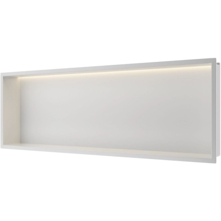 Raft încastrat Balneo Wall-Box One, 90x30x10 cm, Alb cu LED [1]