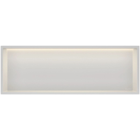 Mobilier - Raft încastrat Balneo Wall-Box One, 90x30x10 cm, Alb cu LED