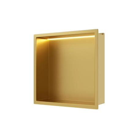 Raft încastrat Balneo Wall-Box One, 30x30x10 cm, Auriu cu LED [1]