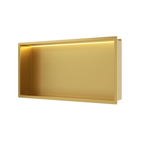 Raft încastrat Balneo Wall-Box One, 60x30x10 cm, Auriu cu LED [1]